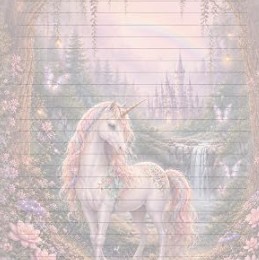 Example lined interior page with soft illustration