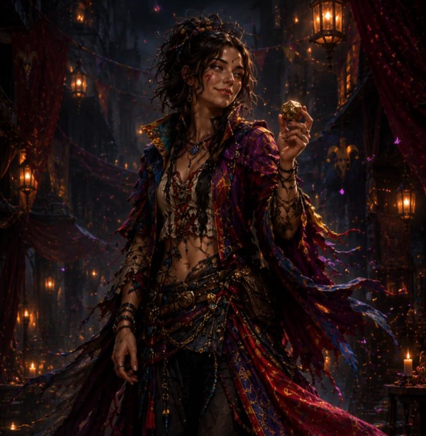 Fantasy Trickster Journal cover featuring a mischievous trickster design