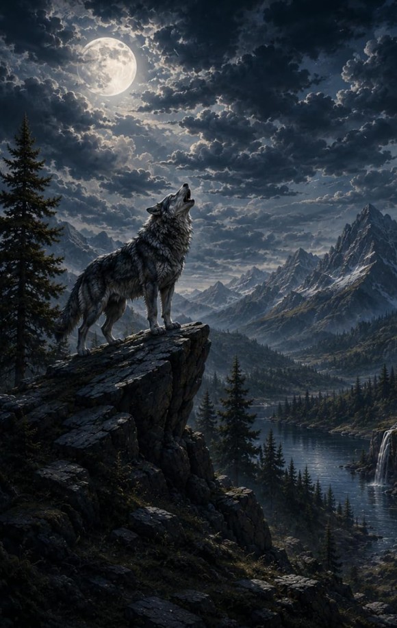 Wolf Journal cover featuring a wild forest wolf design